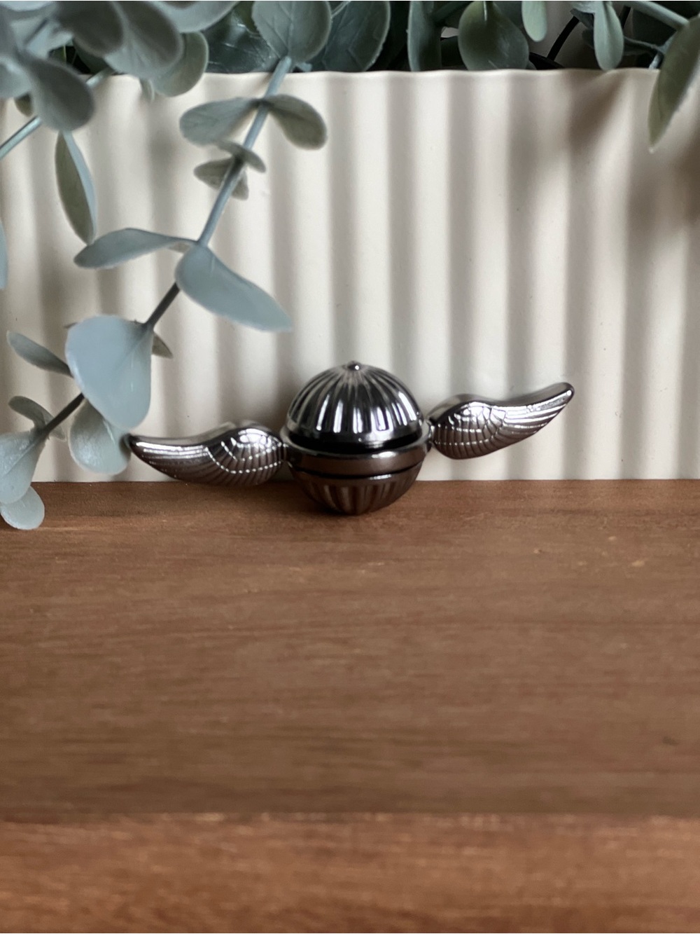 Silver Winged Fidget Spinner